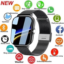 Smart Watch Bluetooth Call Heart Rate Blood Pressure Fitness Tracker Men Women