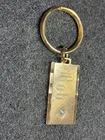 Personalized Gold Colored Keychain “Rob” with Gem - Never Used - Very Nice - WOW