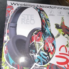 USpeaker Bluetooth Wireless Over-Ear Stereo Headphones Multicolor/Black Mic