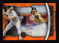 2018 Tribute Generations of Excellence Orange 10/25 Dennis Eckersley Auto 8s5