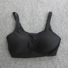 Lululemon Bra Womens 36D Black High Support Sports Bra Padded Adjustable Back