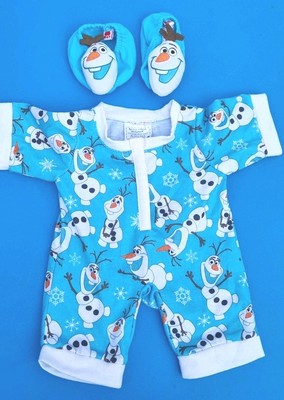 Frozen Olaf Sleeper BUILD A BEAR DISNEY Weihnachten Pyjama & passende Hausschuhe 