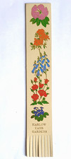 Harrogate Leather Bookmark  Yorkshire NHS Harlow Carr Gardens Flowers Floral VGC