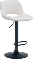 Barhocker Camden Samt Schwarz Creme