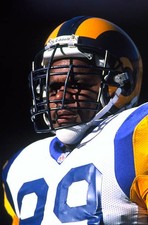 Ray Agnew St Louis Rams looks on en route to a win over the San Fr- Old Photo