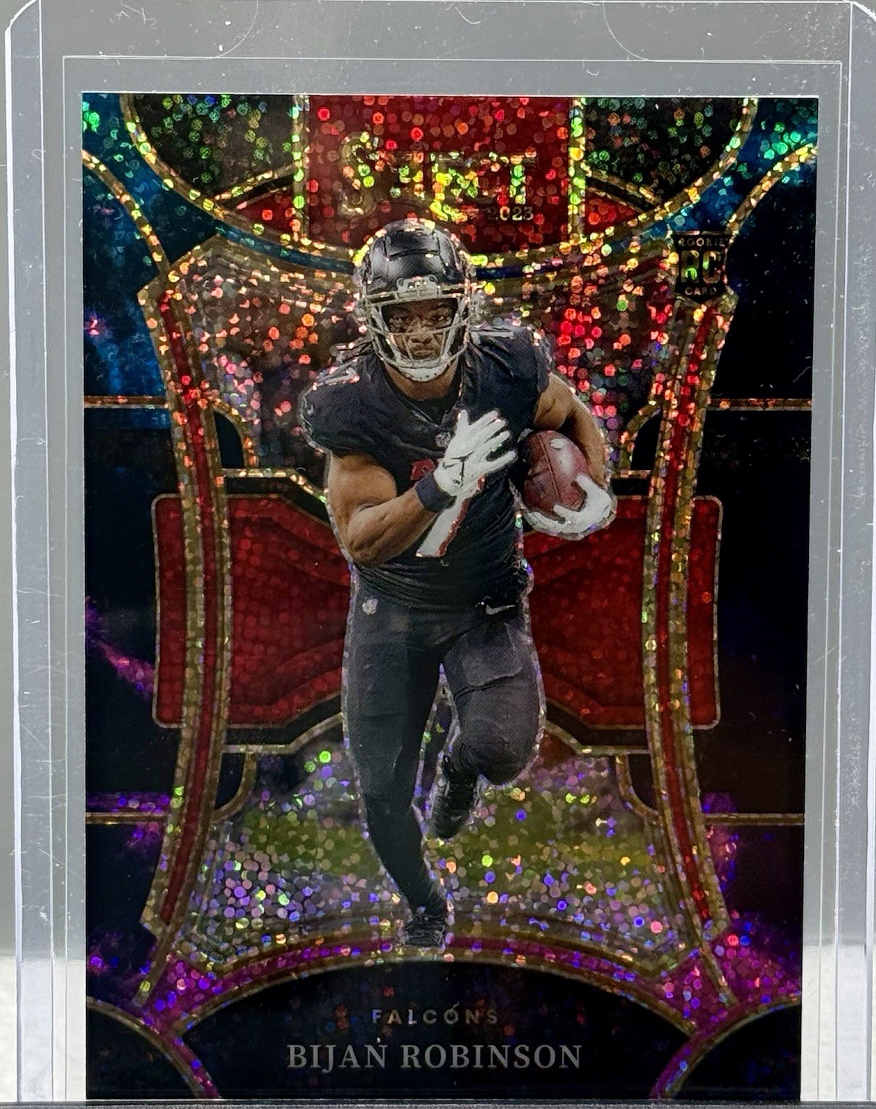 2023 Panini Select Suite Level Bijan Robinson #404 Cosmic Prizm (RC)