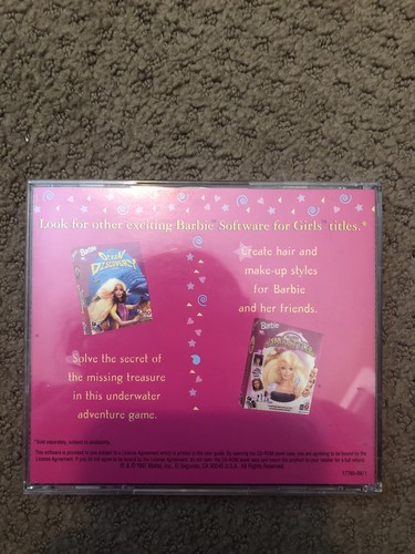 Vintage Mattel 1997 Barbie Party Print 'n Play CD-ROM PC Game TESTED WORKS - Bild 2 von 3