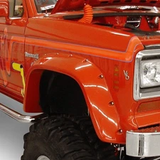 For Ford Bronco II 84-90 Bushwacker Cut-Out Matte Black Rear Fender Flares