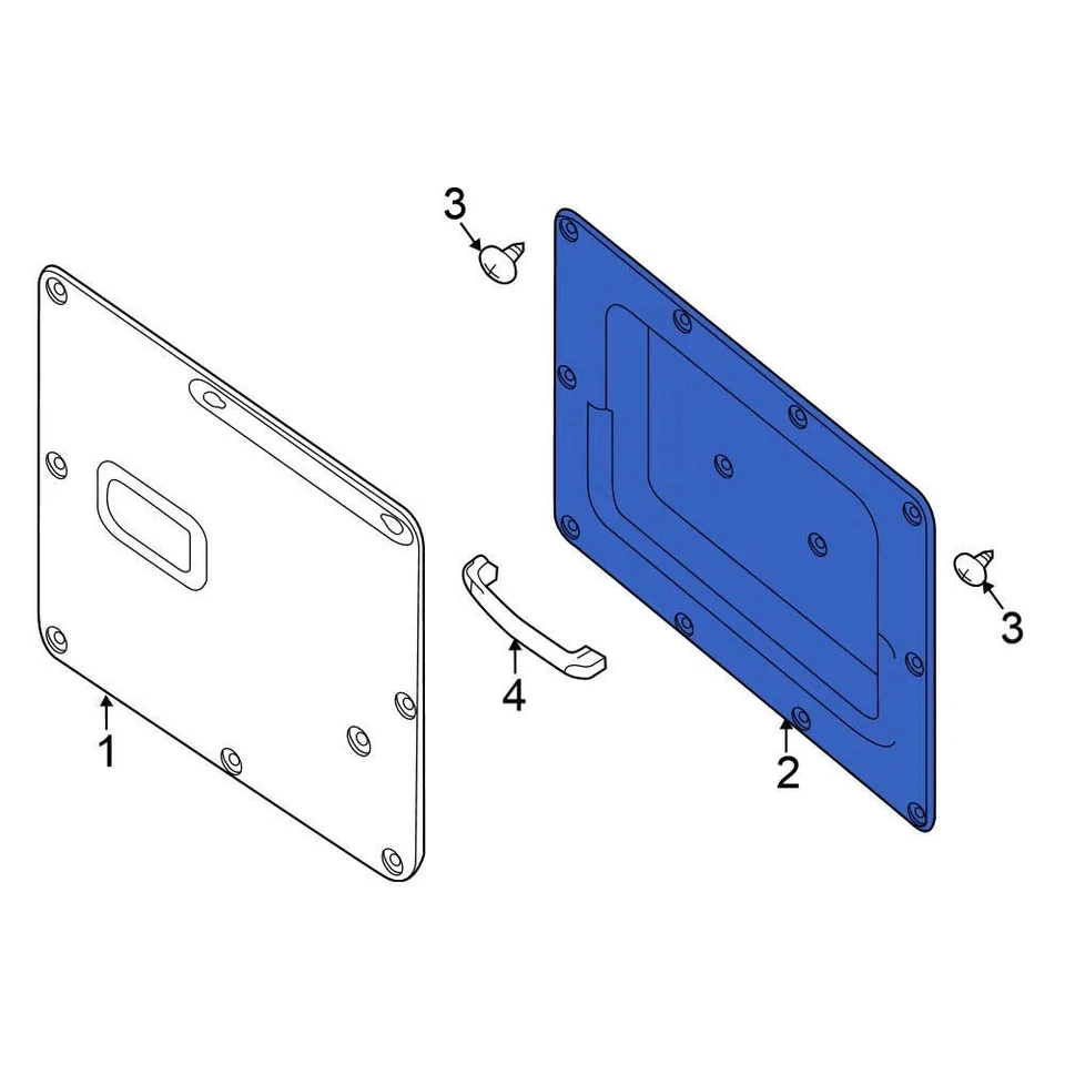 For Nissan NV3500 12-21 Nissan Rear Left Inner Door Interior Trim Panel Foto 2 de 2