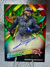 Marketplace image: 2025 Topps Chrome Junior Caminero Future Stars Auto Superfractor 1:1 🔥 Rays