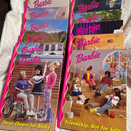 Vintage Barbie & Friends Book Club Hardcover Illustrated Short Stories Lot of 11