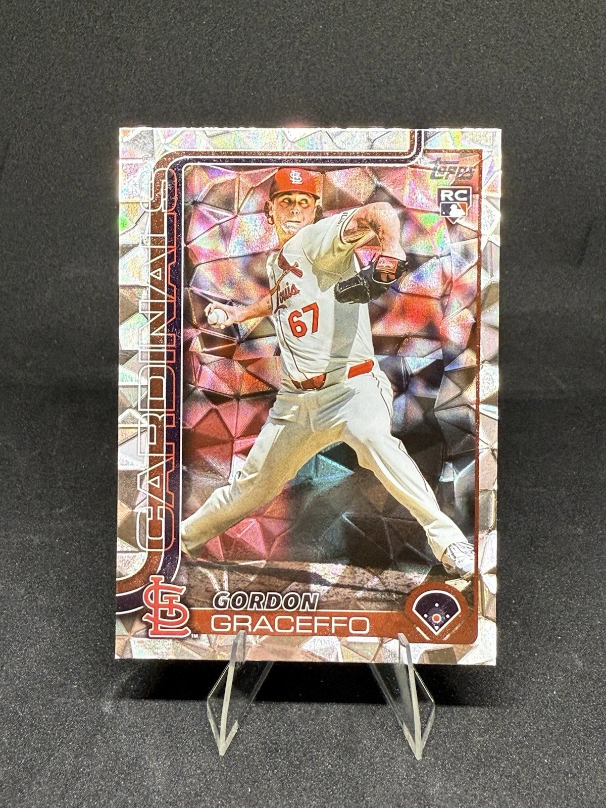 2025 Topps Series 2 Gordon Graceffo Diamante Foil #610 St. Louis Cardinals