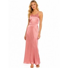 NWT Alice + Olivia Silk Size 2 Rose Pink Slip Maxi Dress