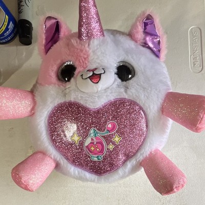 Aurora Sparkle Tales White Pink Purple Glitter Unicorn Plush Heart Patch 2021
