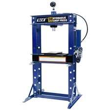Tce 30 Ton Speedy Steel Garageshop Floor Press With Hand And Pneumatic Blue