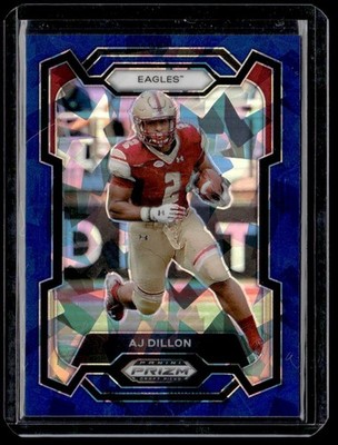 2024 Panini Prizm Blue Sparkle AJ Dillon 96/96 Boston College Eagles #22