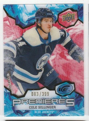 HOCKEY NHL 21/22  UD ICE ROOKIE PREMIERS COLE SILLINGER  083/399  CBJ #235
