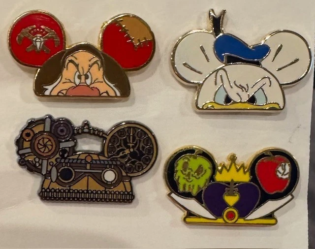 Disney Pin Character Earhat Mystery Ear Hat Series 1 2 Grumpy Steampunk Queen Du