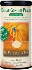 Decaf Ginger Peach Black Tea, 50 Count | Suited to later-day sipping. Brisk and