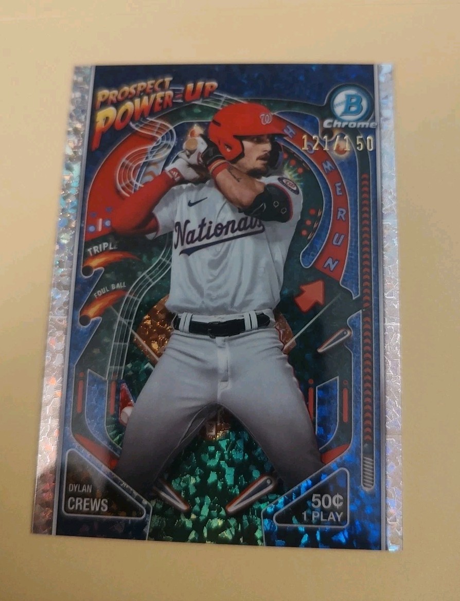 Dylan Crews 2024 Bowman Chrome Prospect Power Up Mini Diamond 121 /150 PP-10 NM+