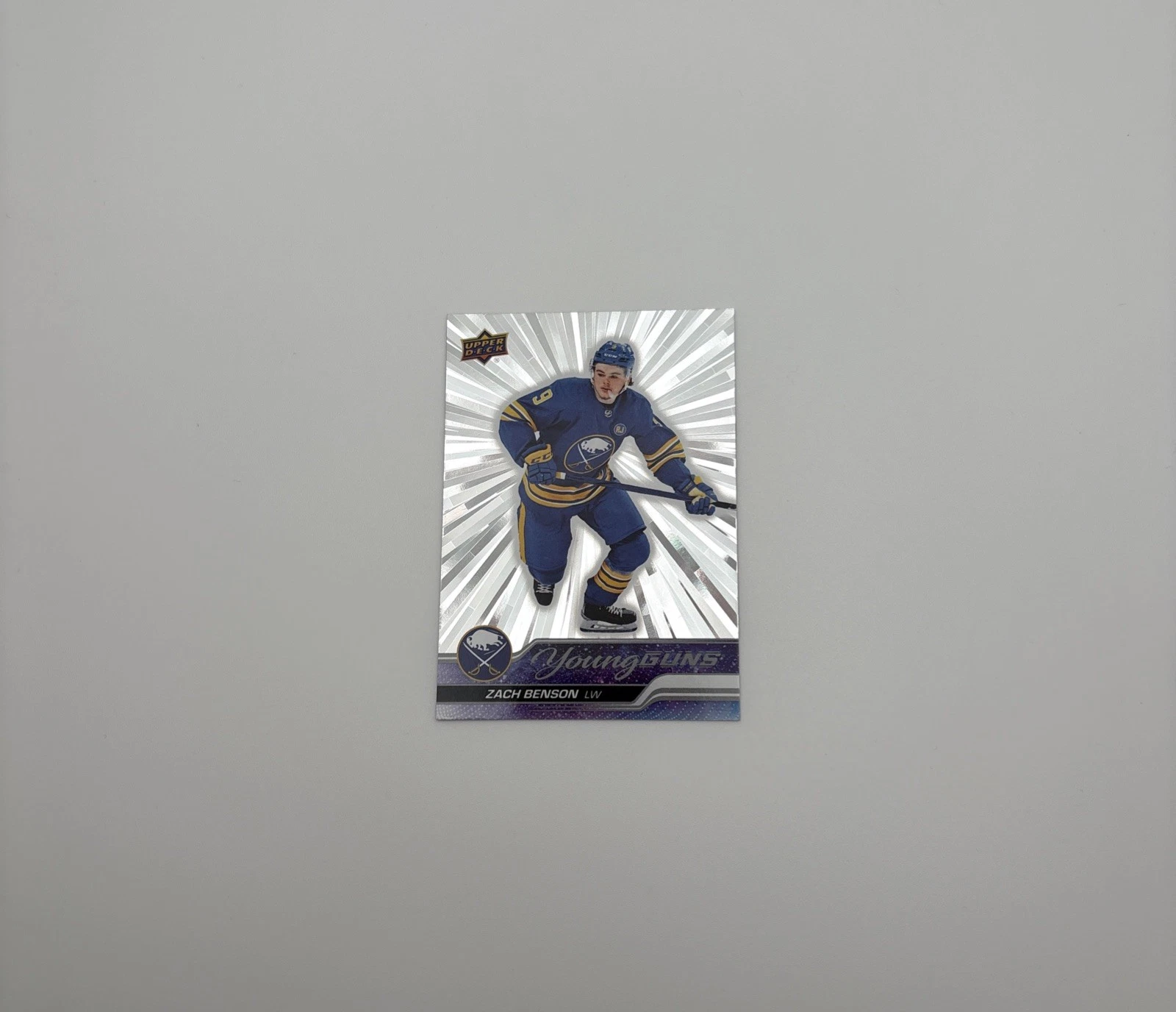 2023-24 Upper Deck Series 2 - Outburst Young Guns Zach Benson #474 - Buffalo
