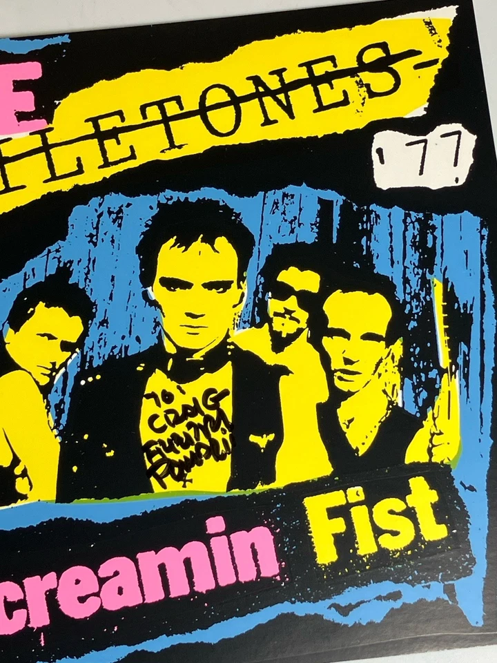 Viletones- RARE 1977 Vinyl Canadian Punk 45 Record Rebel Screaming Fist Vintage Foto 3 de 4