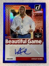 2025-26 Donruss FIFA World Cup Ledley King Blue Prizm /199 Auto Beautiful Game