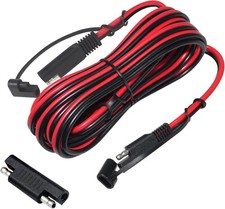 KUNCAN 25FT Sae to 2 Pin Extension Cable DC Power 16awg Heavy 16AWG 25ft