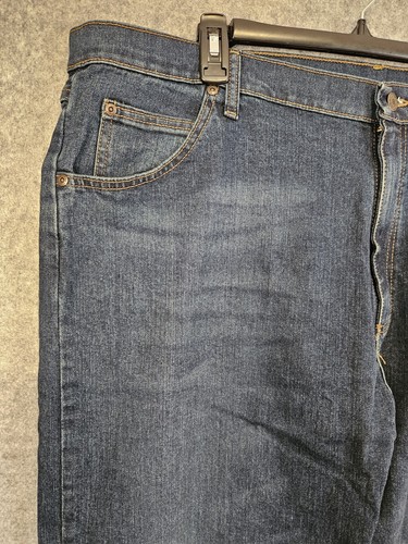 Wrangler Men’s Five Star Flex Relaxed Fit Jeans 42x30 Stretch Blue Comfort NEW - Picture 6 of 12