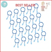 20 Pairs Corded Ear Plugs Reusable Silicone Earplugs with String Banded Ear Plug