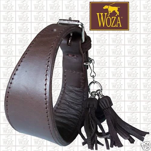 PREMIUM WINDHUNDHALSBAND HALSBAND VOLLLEDER WOZA RINDLEDER NAPPA GREYHOUND G995