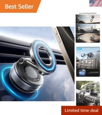 Strong Suction Magnetic Phone Holder with Dual-Axis Adjustment for All Scenarios