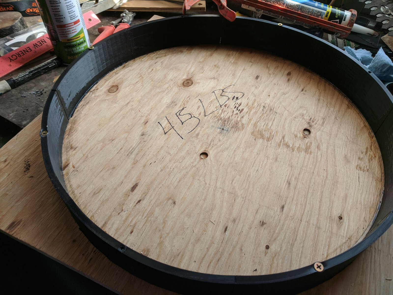 Cement Concrete Gym barbell weight plate molds LB Pounds KG Kilograms