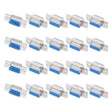 20Pcs 9 Pins D-Sub Connector RS232 Serial Solder Type DB9 Female Connector