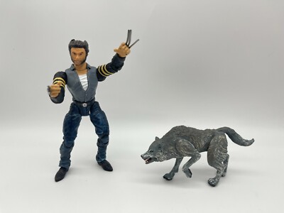 2003 Marvel X-MEN United Battle Attack Logan 6'' Wolverine & Tornado Wolf Figures