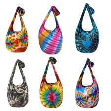 Tie Dye Crossbody Bag Small Boho Hippie Festival Hobo Hippy Lightweight Purse