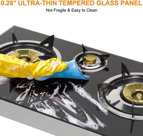 Camplux Portable Gas Cooktop 3 Burners Propane LPG Camping Stove Stand Outdoor - Picture 53 of 54