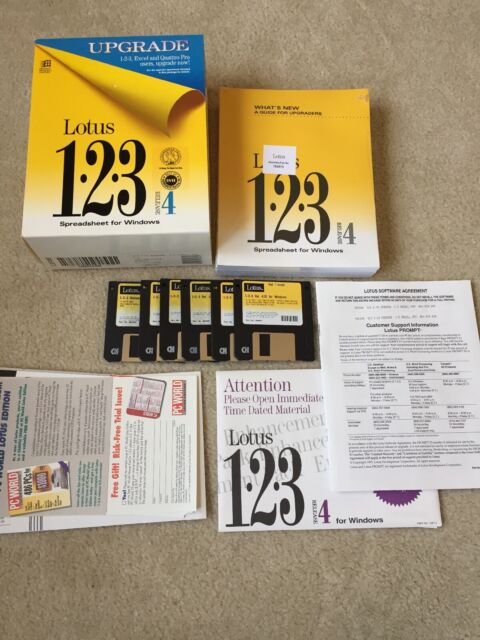 Lotus 123 Release 4 Complete Manuals 1993 3.5 Disk for sale online | eBay