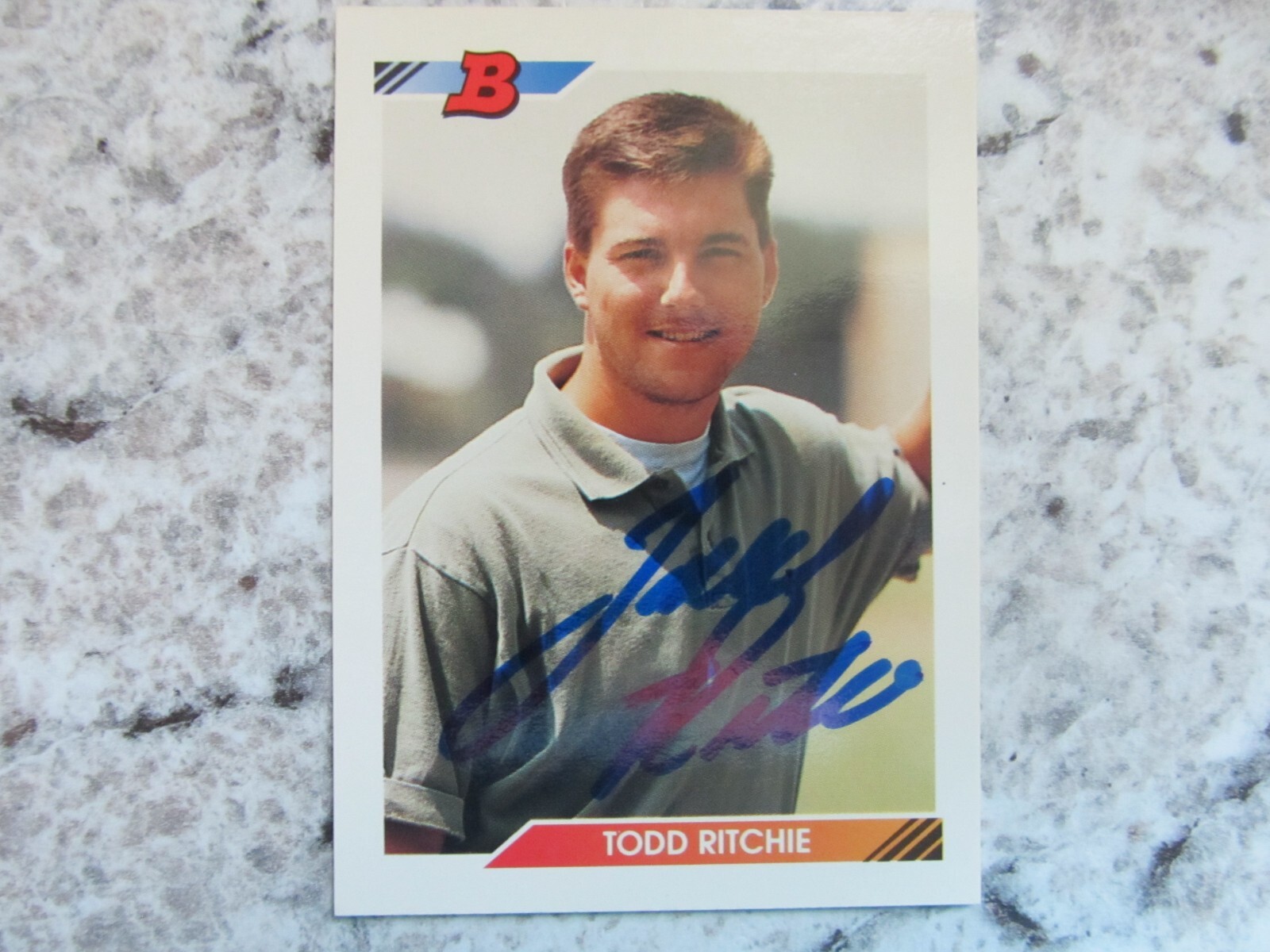 Twins Todd Ritchie Signed Autographed 1992 Bowman Nr.Mint | eBay