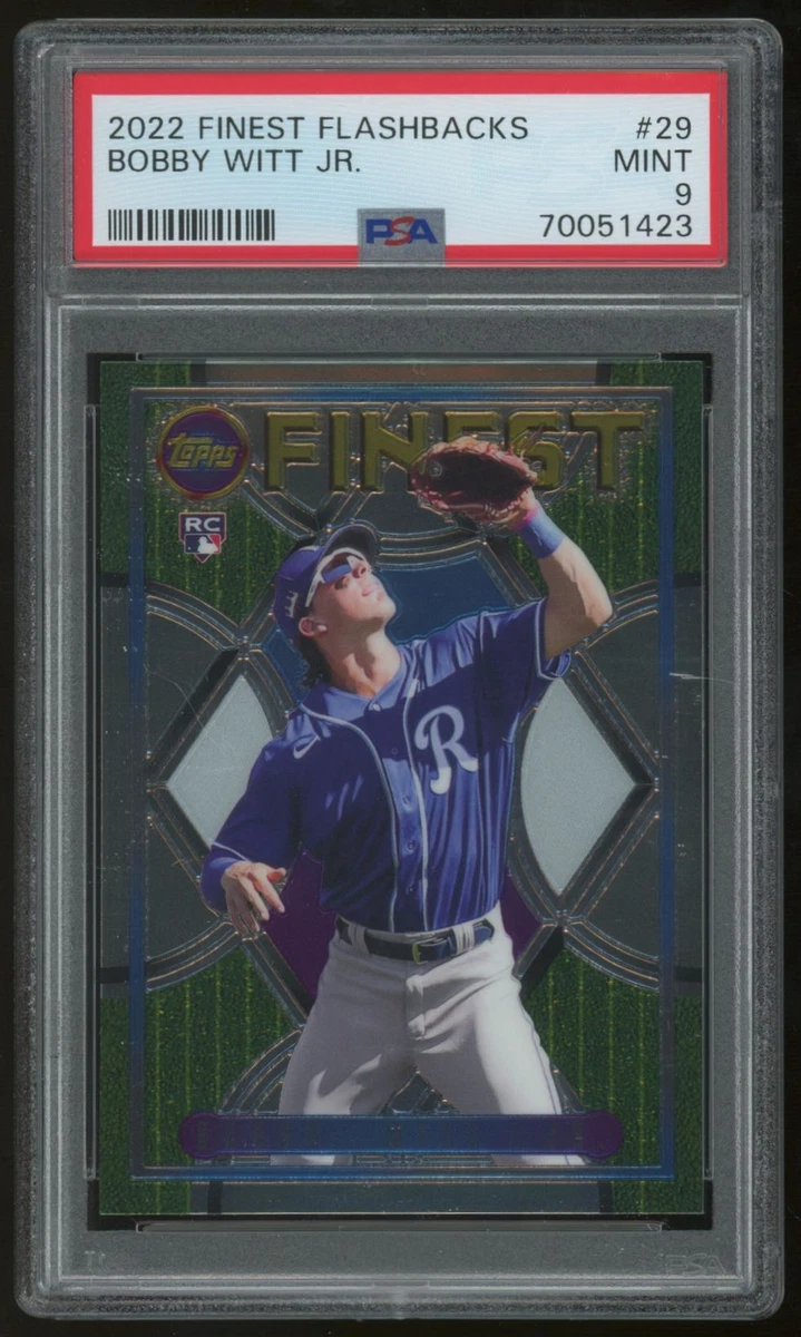2022 TOPPS FINEST FLASHBACKS RC PSA 9 #29 BOBBY WITT JR. | eBay