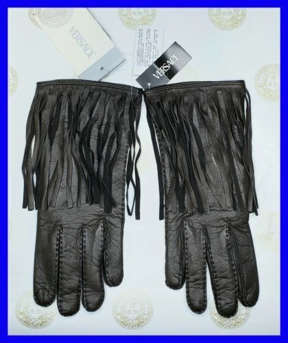 Hombre Cuero Versace Guantes y mitones