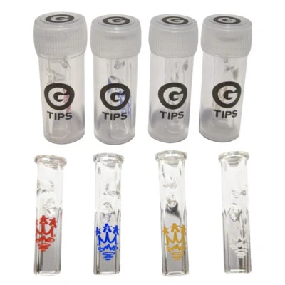 G TIPS X SMO-KING Colourway - Round Head Glass Tips Roach filters