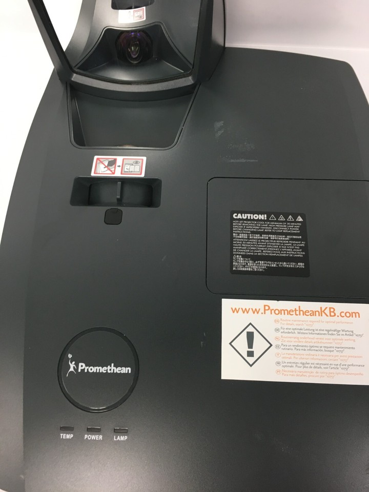 Promethean Ultra Short Throw 3D Projector USTP1 W/1884 Lamp Hours No