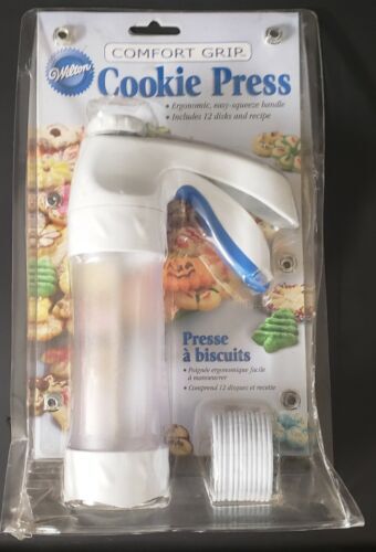 Presa à Biscuits Wilton Deluxe – 12 Disques – Avec Poignée – Notice Noël Incluse