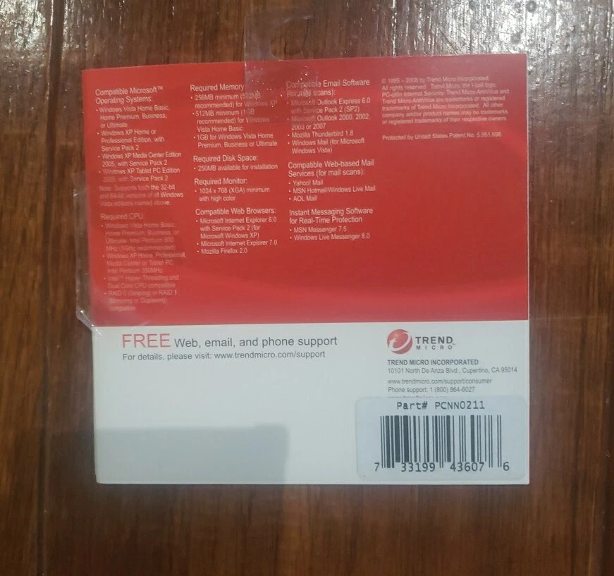 Trend Micro Antivirus 2008 PC Antivirus Disc OPEN BOX PART# PCNN0211 - Image 3 of 4