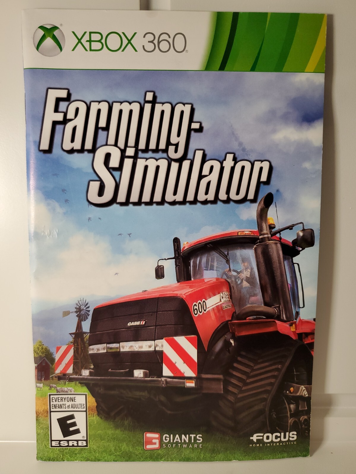 Farming Simulator Instruction Booklet Xbox360 eBay