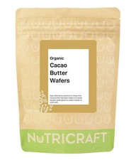 Organic CACAO / COCOA BUTTER WAFERS by NUTRICRAFT&trade; - Peru - drops, buttons