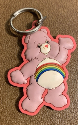 Care Bears 3D Figural Keychain Cheer Bear Vintage 2003 Tcfc Collectible