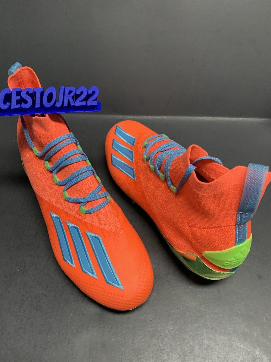 ADIDAS ADIZERO PRIMEKNIT PK [EH2518] CORAL CYAN FOOTBALL CLEATS SZ