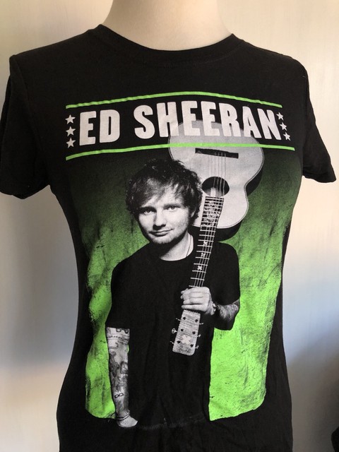 ED SHEERAN (2014) Official Concert Tour T-Shirt Women's Juniors Size Medium | eBay